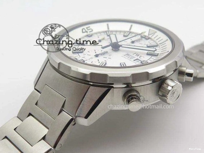 MIROTIME 0131 Versatile Aquatimer Chrono IW376803 V6F 1:1 Best Edition White Dial On SS Bracelet A 7359